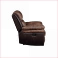 thumbnail image 6 of Recliners Power Motion Channeled Tufted Polished Microfiber, Toffee & Espresso | Espresso | Wood+Fabric, 6 of 6