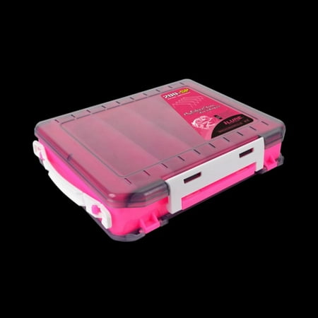 Plastic Fishing Lure Box Double-Sided Fishing Box Fishing Accessories Bait Hanger Storage Box Fishing Tackle Storage Box