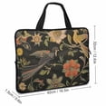 thumbnail image 2 of AWERP Birds, Flowers, Art Nouveau Laptop Bag Diving Fabric Tablet Cover Neoprene Computer Protective Handle Case 17inch, 2 of 5