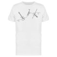 thumbnail image 1 of Continuous Line Music Instrument T-Shirt Men -Image by Shutterstock, Male XX-Large, 1 of 2
