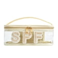 thumbnail image 1 of Bolsa de cosméticos RSRSLEII, transparente, impermeable, de verano, para maquillaje SPF, 1 of 7
