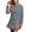 Grey, variant on Knitted Sweater Dress Casual Solid Color Pullover Tunic Top With Skirt Hem Comfortable Soft Stretch Daily Wear Outfit