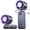 Grey Purple, variant on Handheld Portable Fan with Ice Cooler,Speed (1-199) 6000mAh Rechargeable Personal Fan,[20H Cooling Time] Super Mini Yet Powerful [20000 RPM] Small Pocket Fans for Travel/Outdoor/Office,Grey Purple