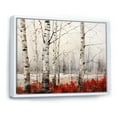 thumbnail image 2 of Designart "Winter Contrast Birch Woods II" Tree Birch Floater Framed Canvas Prints, 2 of 5