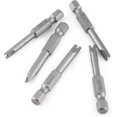 thumbnail image 3 of 5pcs 50mm S2 Alloy Steel U Shaped Screwdriver Bits 1/4 "u Shaped Hex Shank Magnetic Screwdriver, 3 of 4