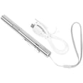 thumbnail image 1 of Linterna de enfermera tipo bolígrafo, recargable por USB, LED, de acero inoxidable, para estudiantes de medicina y médicos., 1 of 8