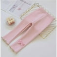 thumbnail image 4 of Tfken Little Girls Leggings For Child Bow Print Slim Straight Fleece Soft Leggings Pants Pink Size 4-5 Years, 4 of 4