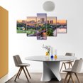 thumbnail image 4 of TISHIRON 5PCS Framed Canvas Wall Art Set,60"x32" Virginia Cityscape Canvas Art Decor, 4 of 7