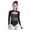 Black, variant on Girls Sparkly Long Sleeve Ballet Dance Leotard Gymnastics Workout Tumbling Skating Unitard Royal Blue 6