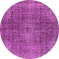 thumbnail image 1 of Ahgly Company Indoor Round Oriental Pink Industrial Area Rugs, 5' Round, 1 of 4