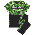 thumbnail image 1 of Minecraft Pyjama Deux Pièces à Manches Courtes et Jambes Longues Vert pour Garçons, 1 of 7
