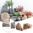 thumbnail image 3 of Rocks - Lightweight Landscape Stones, Indoor or Yard Decorative, PU Foam, Well Cover Rock, Artificial Stones, 3 of 10