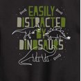 thumbnail image 3 of Instant Message - Easily Distracted By Dinosaurs - Toddler & Youth Crewneck Fleece Sweatshirt, 3 of 6