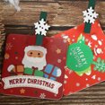 thumbnail image 4 of 10 Uds. De Clips de para Navidad, adornos navideños DIY, decoración de fiesta de año nuevo, Clip de pared de fotos, decoraciones para Kits de decoración para fiestas Pinza verde+flor blanca Yuarrent HA001767-05, 4 of 6