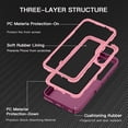 thumbnail image 2 of Petocase for Samsung Galaxy S24 Case,Shockproof Dust/Drop Proof 3-Layer Full Body Protection Rugged Heavy Duty Durable Cover Case,Purple/Pink, 2 of 7