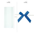 thumbnail image 2 of Clear Cellophane Bags with Royal Blue Bow Medium Kit Assortment May Vary, 2 of 2