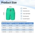 thumbnail image 3 of PAYOHTO Boy Swim Trunks Medium Size 10-12 Teens Boy Beach Board Shorts Retro Green Pastel Colors Quick Dry Bathing Suit Swimwear, 3 of 9