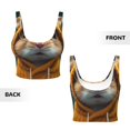 thumbnail image 5 of Fotbe Modern Yellow Sweater Guinea Pig Pattern Womens' Sports Bra Longline Wirefree Padded with Medium Support Sports Moisture-Wicking Workou Vest,Tank Top-Medium, 5 of 7