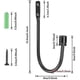 thumbnail image 4 of 2 Pcs Metal Holdback Arms Wall Mounted Curtain U Curtain Tie Back, 4 of 5