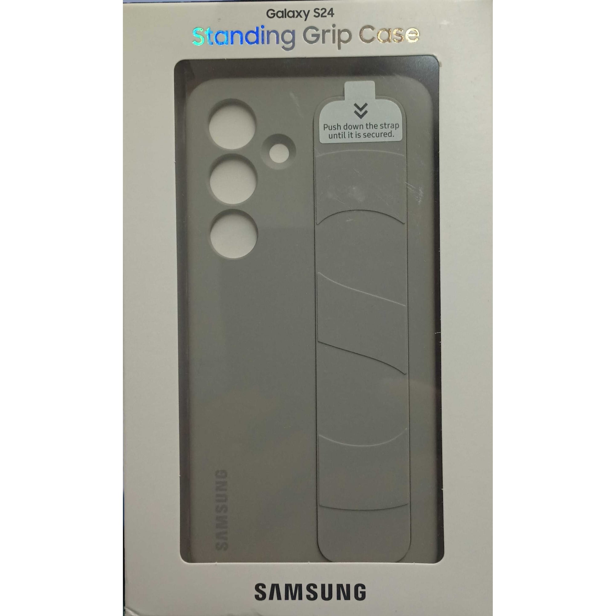Samsung Standing Grip Case - Samsung Galaxy S24-Taupe