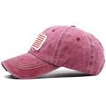 thumbnail image 2 of Women Ponytail Baseball Cap USA Flag Cotton Sports Hat, 2 of 5