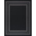 thumbnail image 3 of Beverly Rug Indoor Bordered Area Rugs, Non Slip Rubber Backing Modern Living Room, Black, 5'x7', 3 of 11