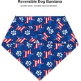 thumbnail image 6 of Bandana, Polyester Dog Bandana, Reversible, 4th of July, X-Large, Blue Red, Independence Day-1, 6 of 6