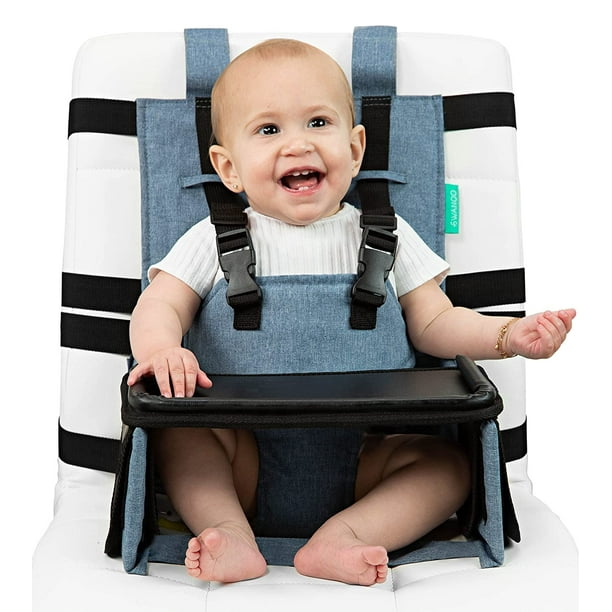 Portable High Chair for Travel with Exclusive Compact Tray Travel