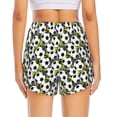 thumbnail image 4 of Goofa Soccer and Football Printed Women 2 in 1 Running Shorts,Quick Dry Athletic Workout Shorts,High Waisted Athletic Shorts with Liner Pockets-, 4 of 9