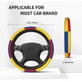 thumbnail image 4 of 15 Inch Elastic Steering Wheel Cover Colombia Flag Steering Wheel Cover Universal Neoprene Steering Wheel Covers Protector, 4 of 6