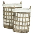 thumbnail image 3 of Safavieh Adisa Nautical Wicker Storage Hamper - Two In One, 3 of 7