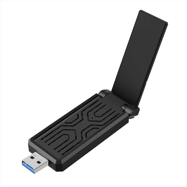 Adaptador Wifi AX5400 Tarjeta de Red USB Dongle de Bandas Wifi 6e para PC de Escritorio, Portátil, 10 11, Controlador Gratuito