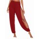 thumbnail image 1 of Pantalones Harén con Abertura Alta para Mujer, Pantalones Harén Hippies. Vino Tinto XXL, 1 of 7
