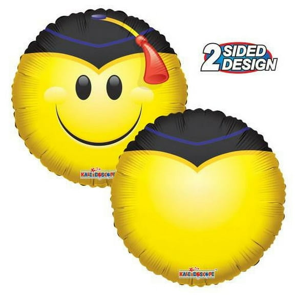 LOONBALLOON Smile Balloons, 18″ LITTLE SMILEY GRAD