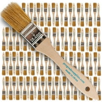 Pro Grade Chip Brush, 1-inch Professional Paint Brushes, 96 Pack Natural China Bristle Paintbrush Set