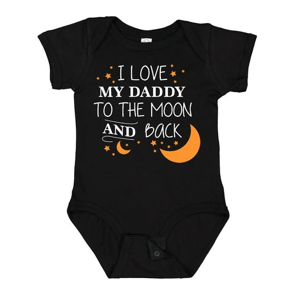 Inktastic I Love My Daddy to the Moon and Back Boys or Girls Baby Bodysuit