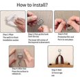 thumbnail image 5 of Ultra Strong Large Transparent Adhesive Hooks Pack of 10 - Hooks for Hanging -, 5 of 5
