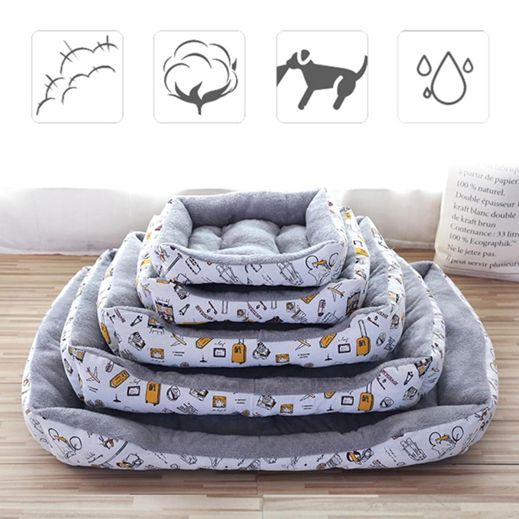 Cat Beds for Indoor Outdoor Small Dog Bed Self Warming Cat Beds Mat Warm Pet Pad Portable Cat Dog Mattress for Medium Small Pets Grey L