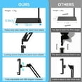 thumbnail image 6 of Tablet Floor Stand, Adjustable Universal 360-degree Rotatable Metal Tablet Holder, Phone Stand for iPad/iPhoneX/iPad Pro or Other 4.7~12.9 Inch-Screen Devices (Black), 6 of 8