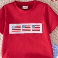 thumbnail image 4 of Kogui Baby Boy Clothes Newborn Summer Infant Toddler Baby Boy Birthday Outfit Short Sleeve Birthday Shirt Shorts Summer Outfit 2T 3T (Red,2-3 Years), 4 of 4