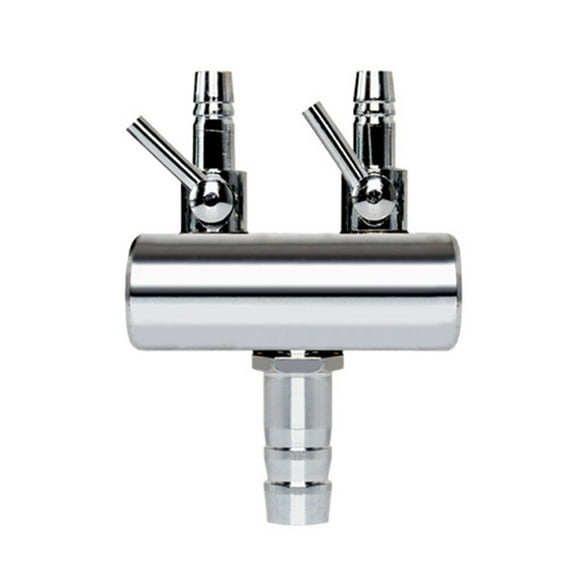 KGOTA Air Oxygen Pump Aquarium Fish Tank Stainless Steel Splitter Hose (2 Ways)
