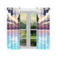 thumbnail image 2 of BSDHOME Fantasy and Surreal Landscape Window Curtain Kitchen Curtain 26x39 inches (Two Pieces), 2 of 3