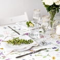 thumbnail image 2 of AnyDesign Floral Tablecloth Rectangle Watercolor Wildflowers Fabric Table Cloth Washable Flower Table Cover for Picnic Dinner Table Decoration, 60 x 102 Inch, 2 of 6