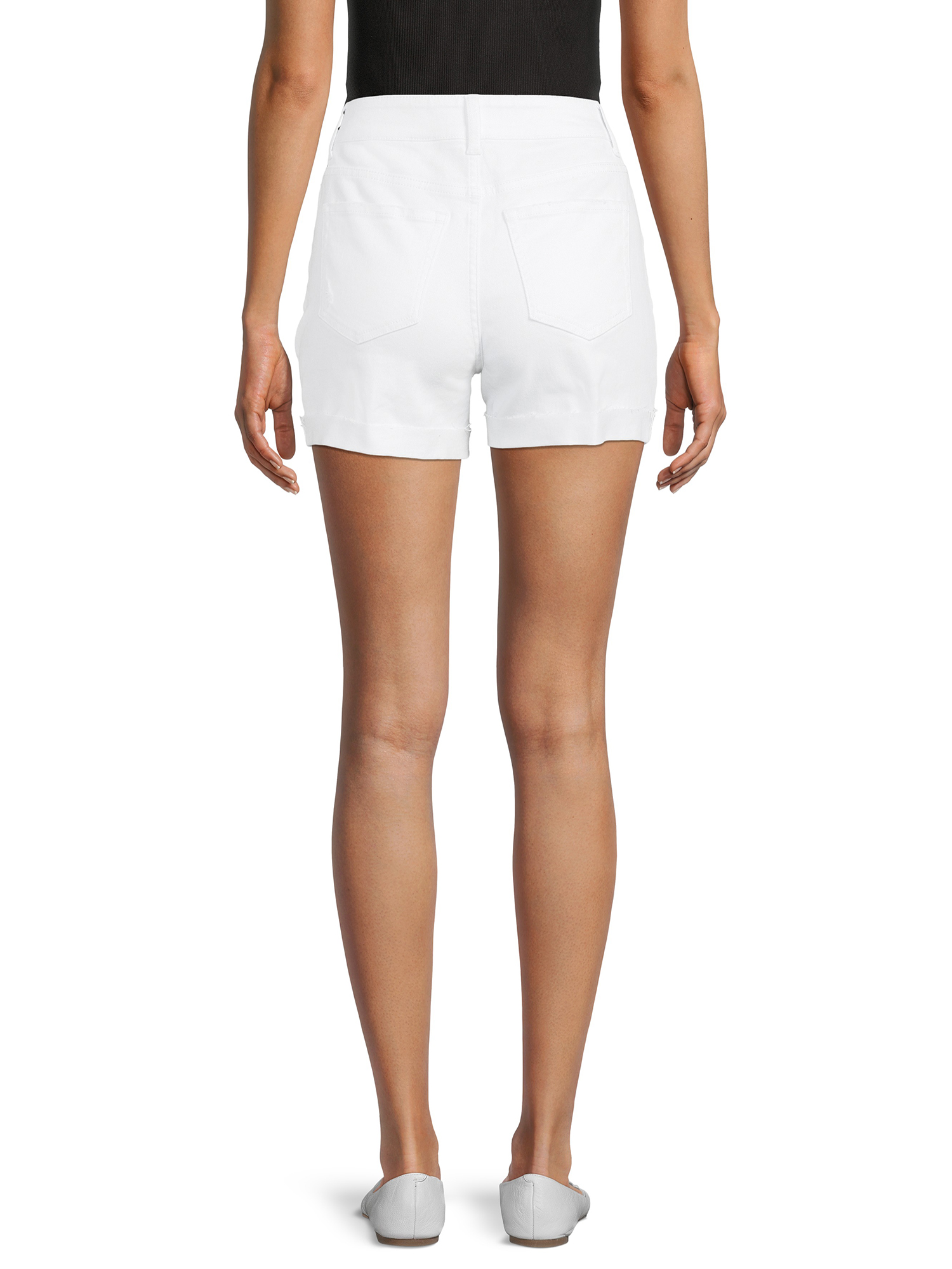 Time and Tru Women's Mid Rise Denim Short - image 3 of 5