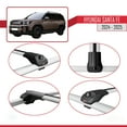 thumbnail image 4 of Compatible with Hyundai Santa Fe 2024-2025 ACE-1 Car Roof Rack Cross Bar Grey Aluminium 3 Bars, 4 of 8