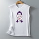 thumbnail image 4 of Moda casual mujer sin mangas impreso damas cuello redondo blusas tops camiseta Fridja gh4256, 4 of 5