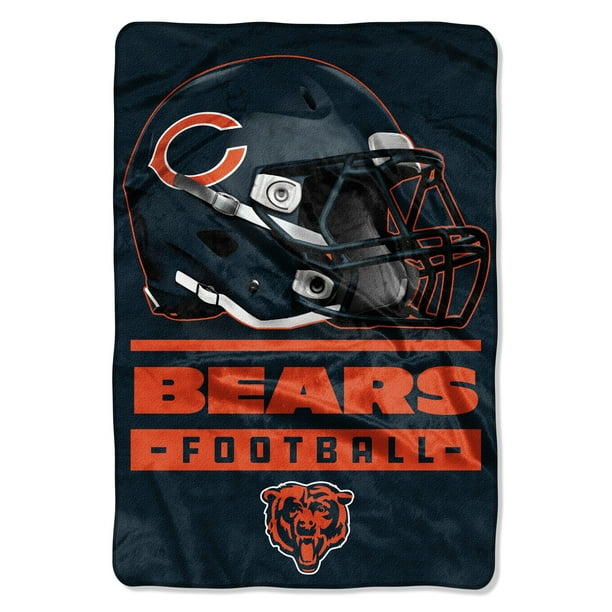 Nfl Chicago Bears Sideline Oversized Micro 62 X 90 Raschel Throw