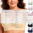 thumbnail image 4 of Feancey Wireless Full Coverage Bra for Older Women High Support Comfort Bra Adjustable Strap Everyday Brassiere Breathable Minimizer Bras Green 42, 4 of 10