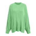 thumbnail image 5 of UAYOTSE Sweaters for Women Oversized Crewneck Long Sleeve Chunky Knit Pullover Sweaters Tops Trendy Fall Outfits(A187-Green,M), 5 of 5