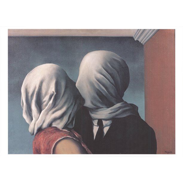 RENE MAGRITTE Les Amants (Lovers) 19.75" x 27.5" Poster